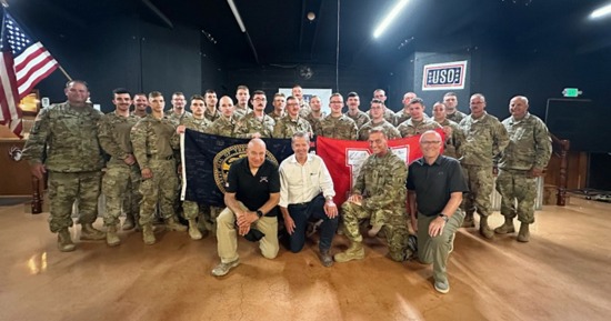 Gov. Pillen and Senators Visit Deployed Troops at Border