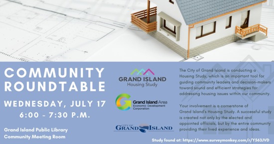 Grand Island Housing Study to Host Community Roundtable